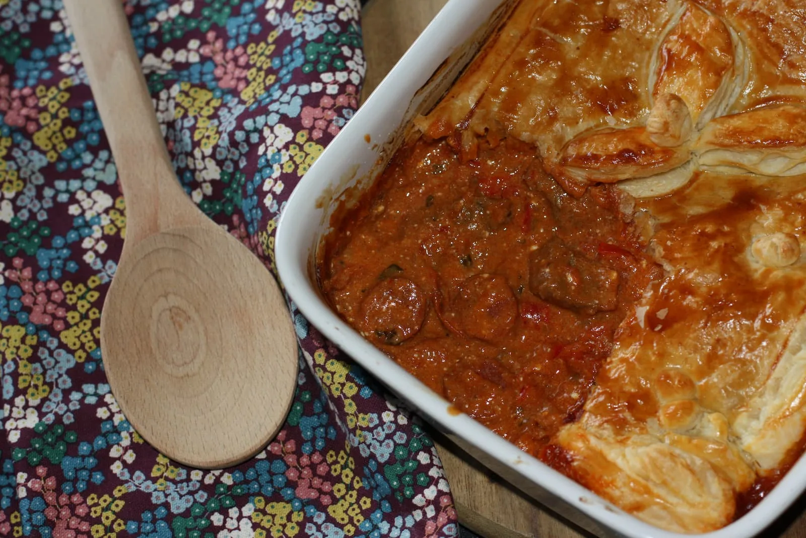 Beef & Chorizo Goulash Pie