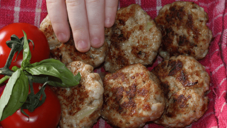 Italian Turkey nuggets and Garlic bread
