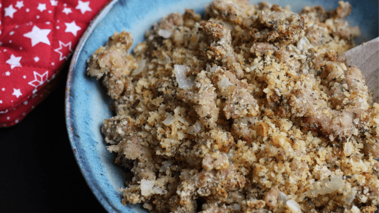 Traditional sausage meat stuffing