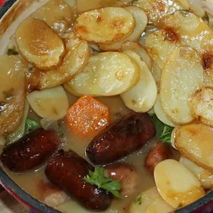 sausage hotpot