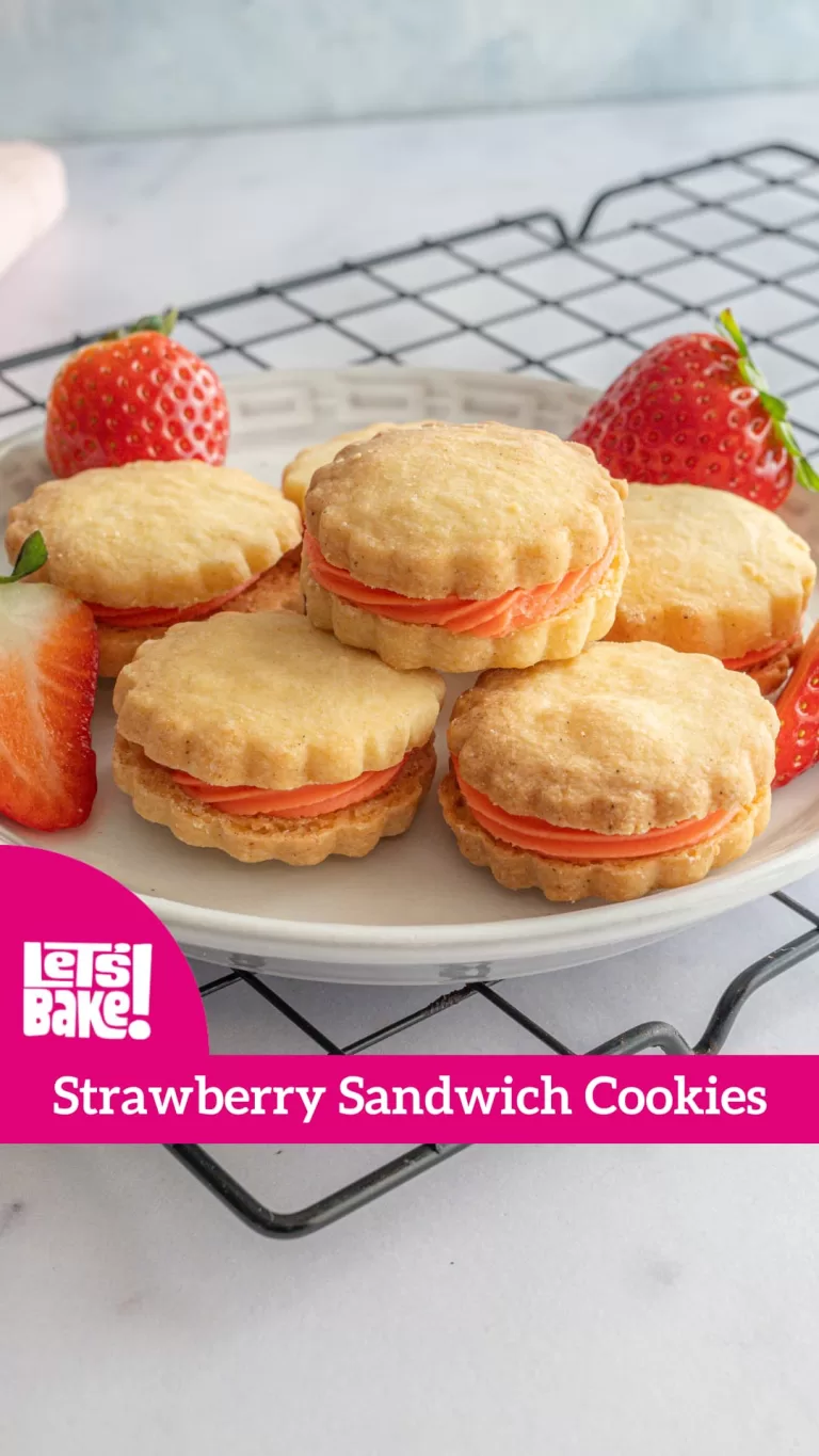 Great Irish bake Class : Strawberry Sandwich cookies