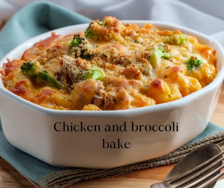 Chicken and Broccoli Bake and Pasta salad