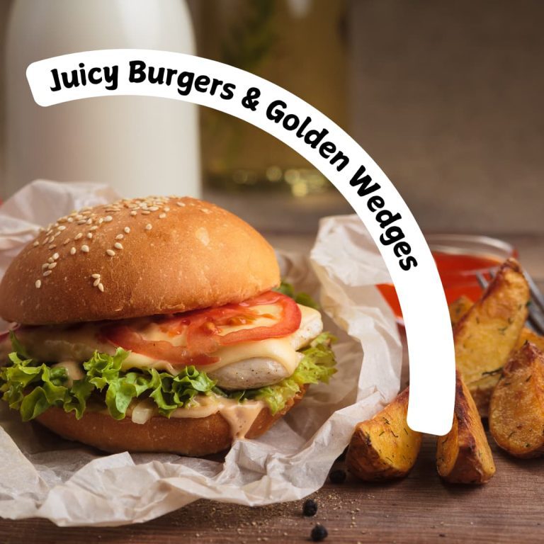 Juicy Burgers & Golden Wedges :Tuesday, June 3rd