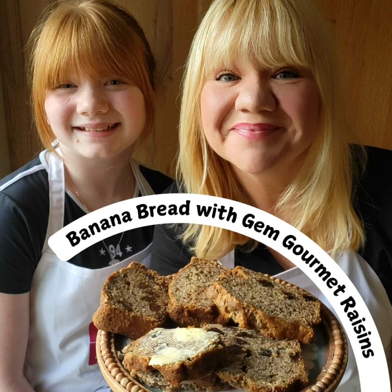 Back to School Banana Bread with Gem Gourmet Raisins