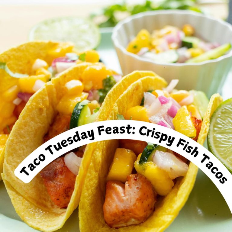 Taco Tuesday Feast : crispy Fish tacos